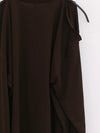 BASERANGE France Organic Cotton Loose Long Sleeve Off Shoulder T-shirt France BAS-TOPIL-RC-SU25-FOVEA